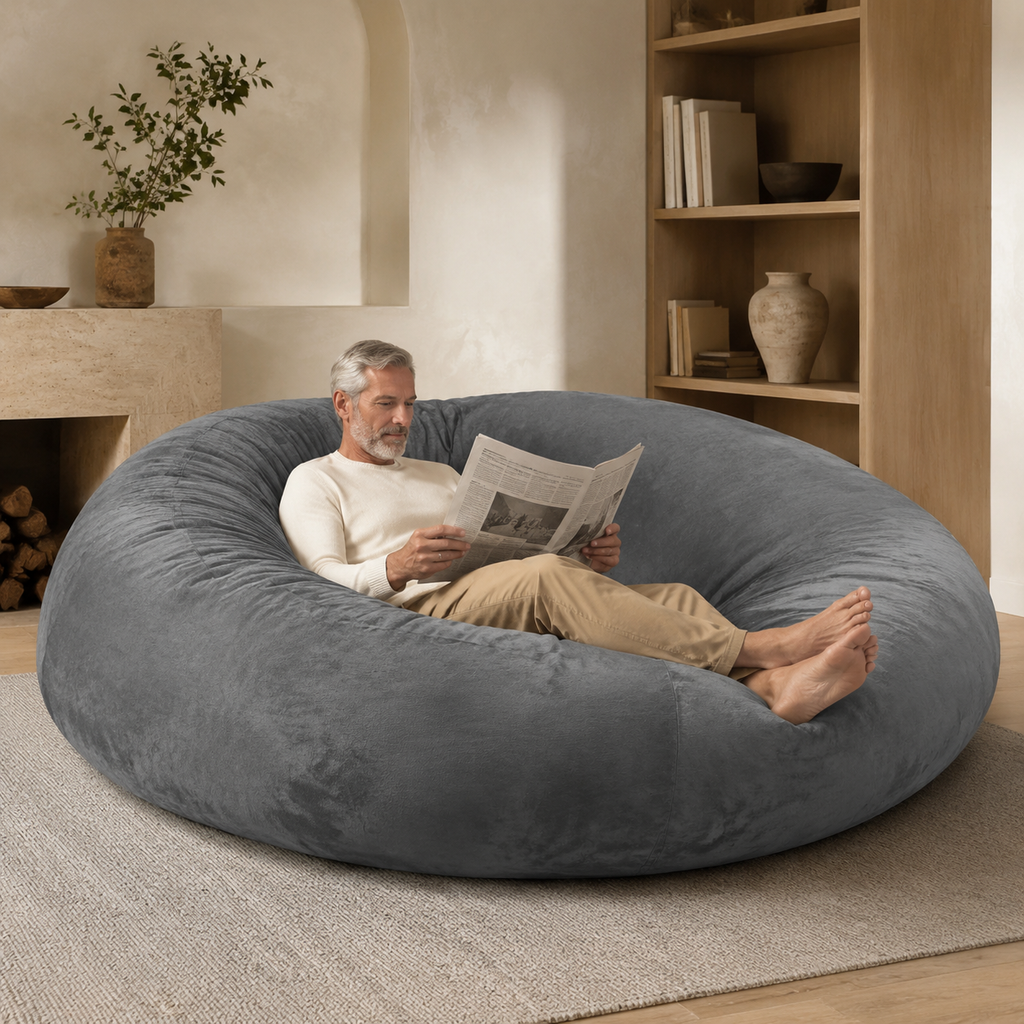 Ovelle HavenNest 7FT Bean Bag Lounger