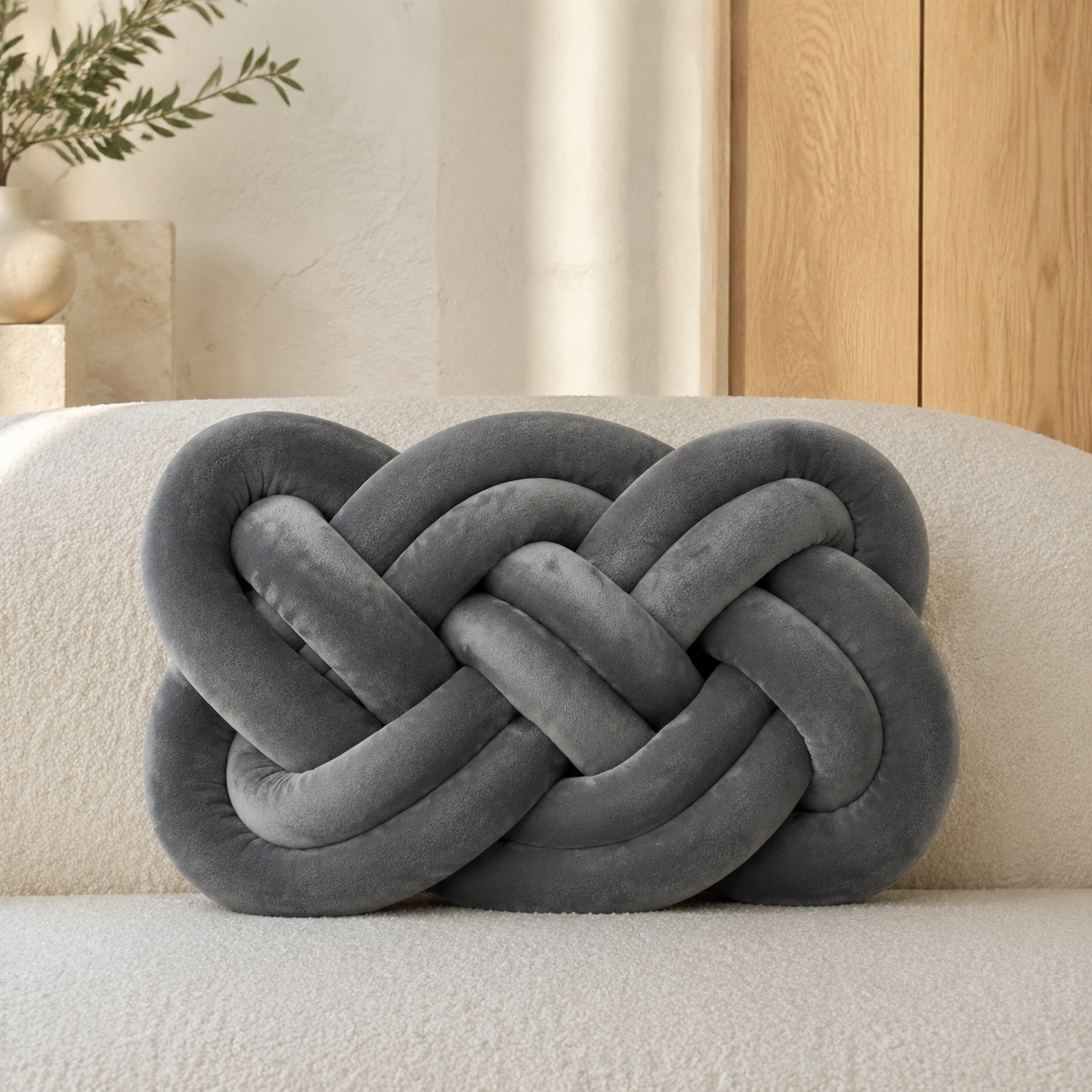 Ovelle EverKnot Velvet Cushion