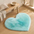 Ovelle Amora Faux-Fur Heart Rug