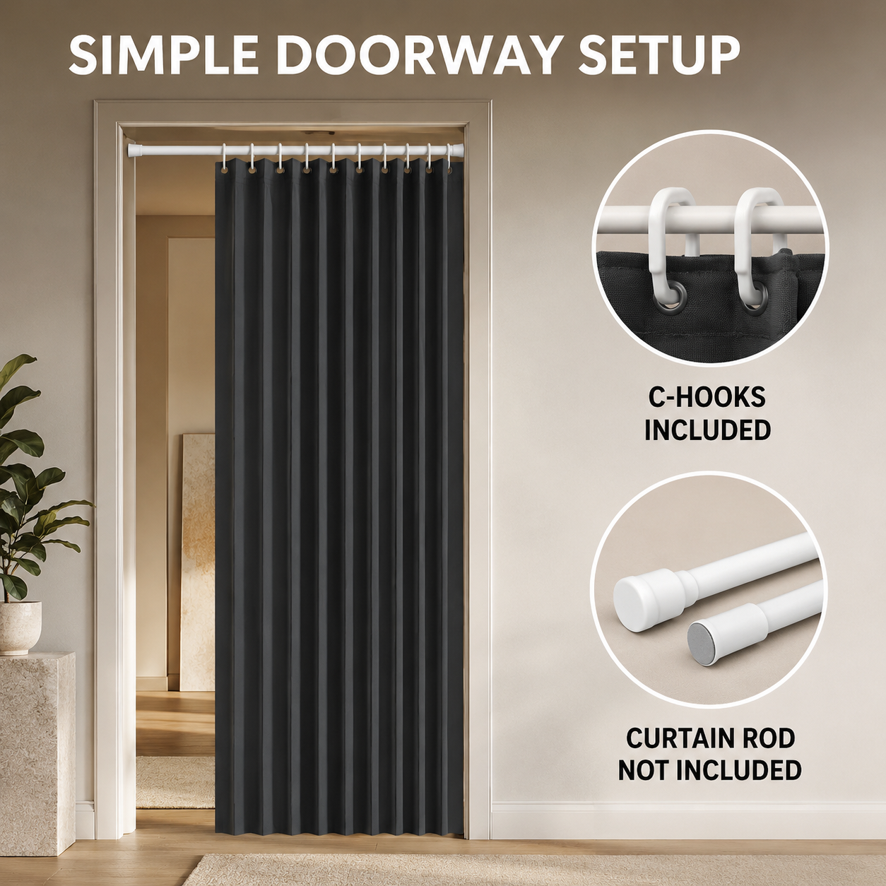 Ovelle Foldaway Doorway Divider