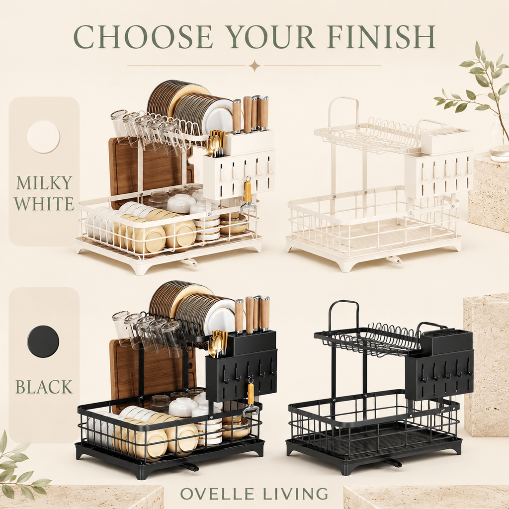 Ovelle FlowRack™ Self-Draining Dish Organizer
