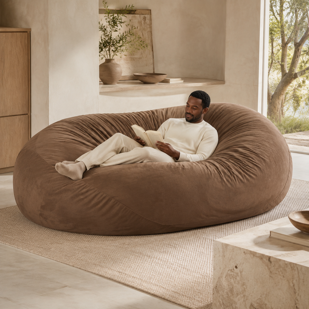 Ovelle HavenNest 7FT Bean Bag Lounger