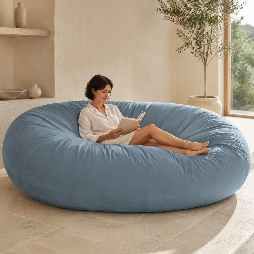 Ovelle HavenNest 7FT Bean Bag Lounger