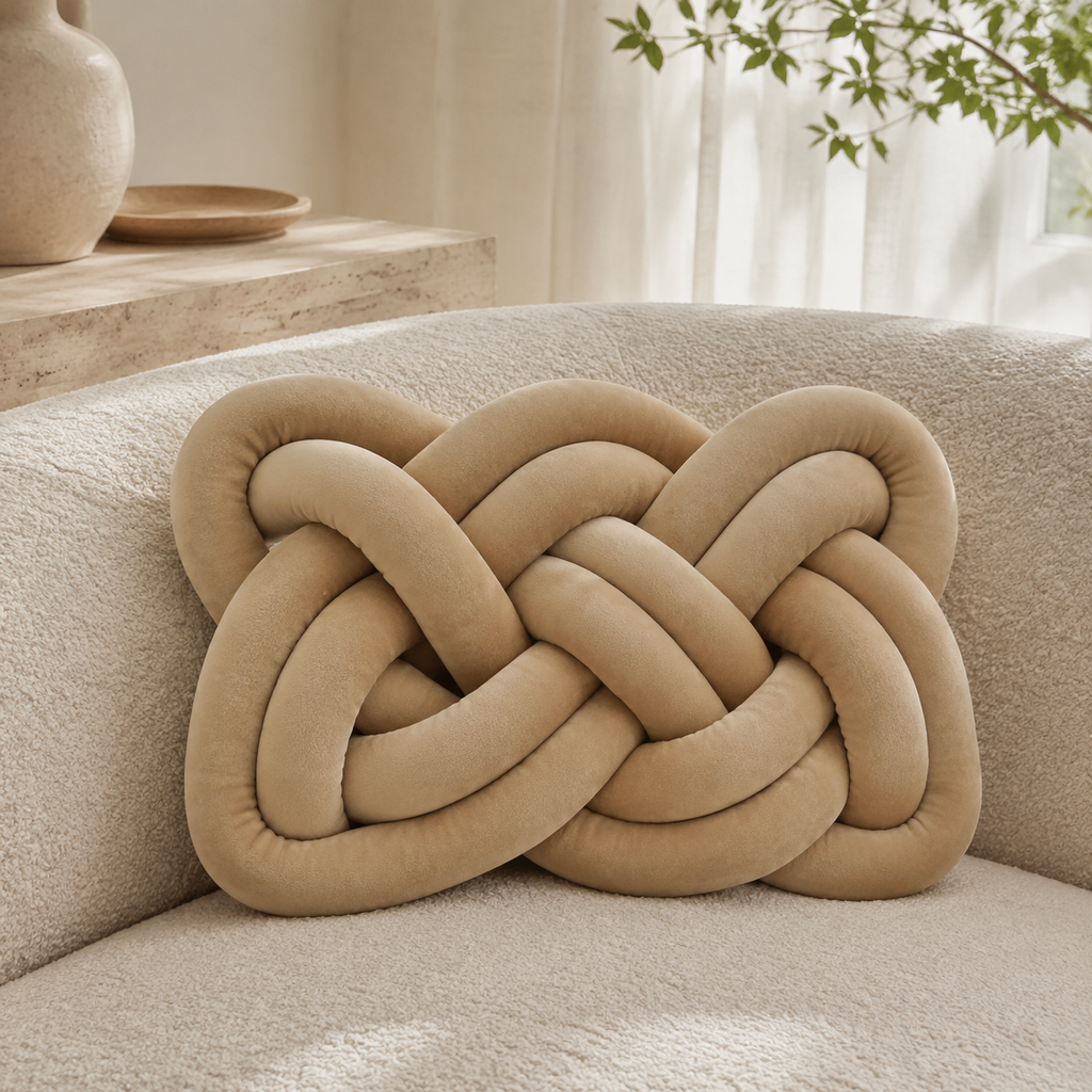 Ovelle EverKnot Velvet Cushion