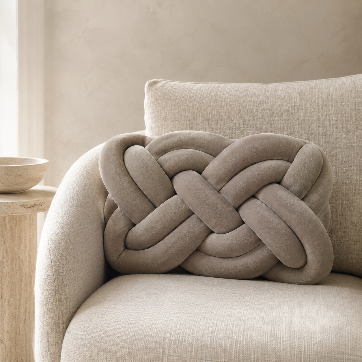 Ovelle EverKnot Velvet Cushion