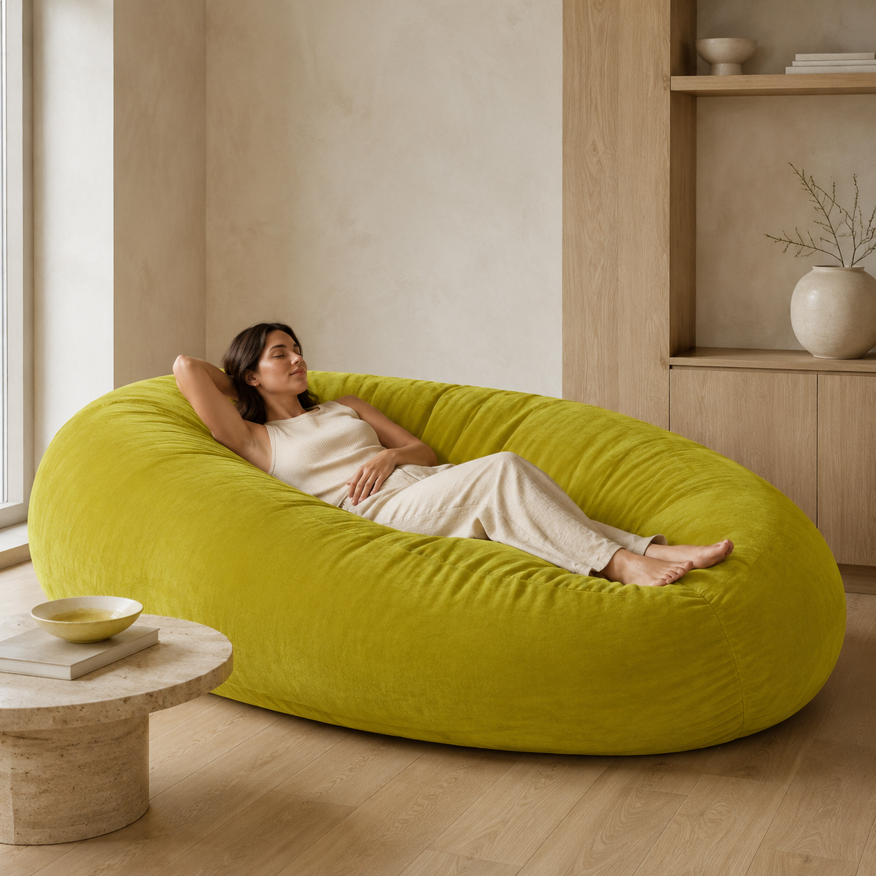 Ovelle HavenNest 7FT Bean Bag Lounger