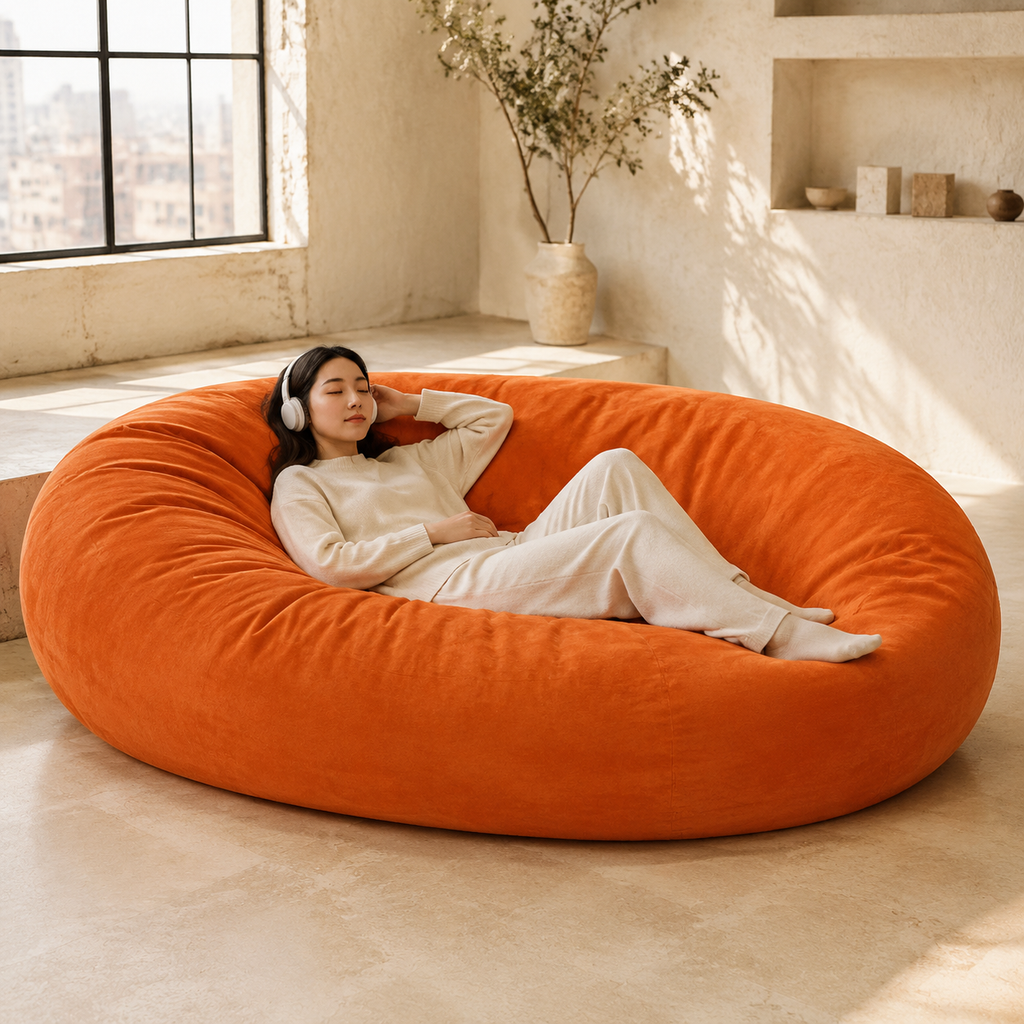 Ovelle HavenNest 7FT Bean Bag Lounger